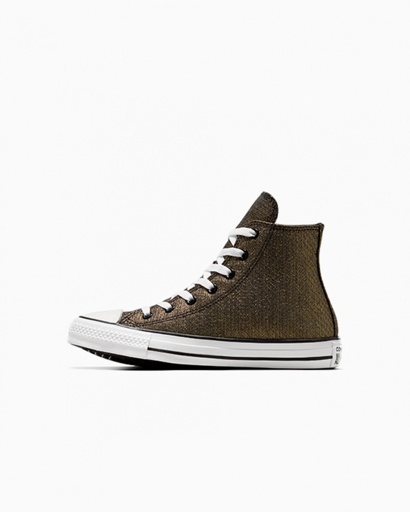 Converse Chuck Taylor All Star Sparkle Zwart Goud Wit | 674230NGE