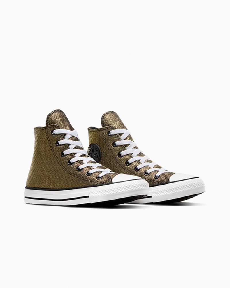 Converse Chuck Taylor All Star Sparkle Zwart Goud Wit | 674230NGE