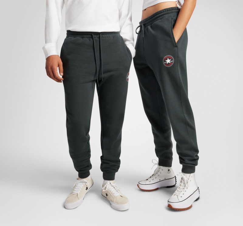 Converse Converse Go-To All Star Patch Standard-Fit Fleece Sweatpants Groen | 172689XKO