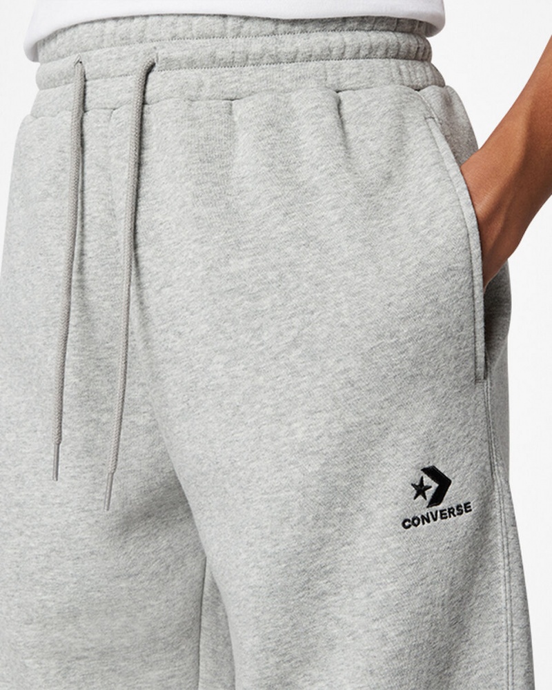 Converse Converse Go-To Embroidered Star Chevron Standard-Fit Fleece Sweatpant Grijs | 938240DUV