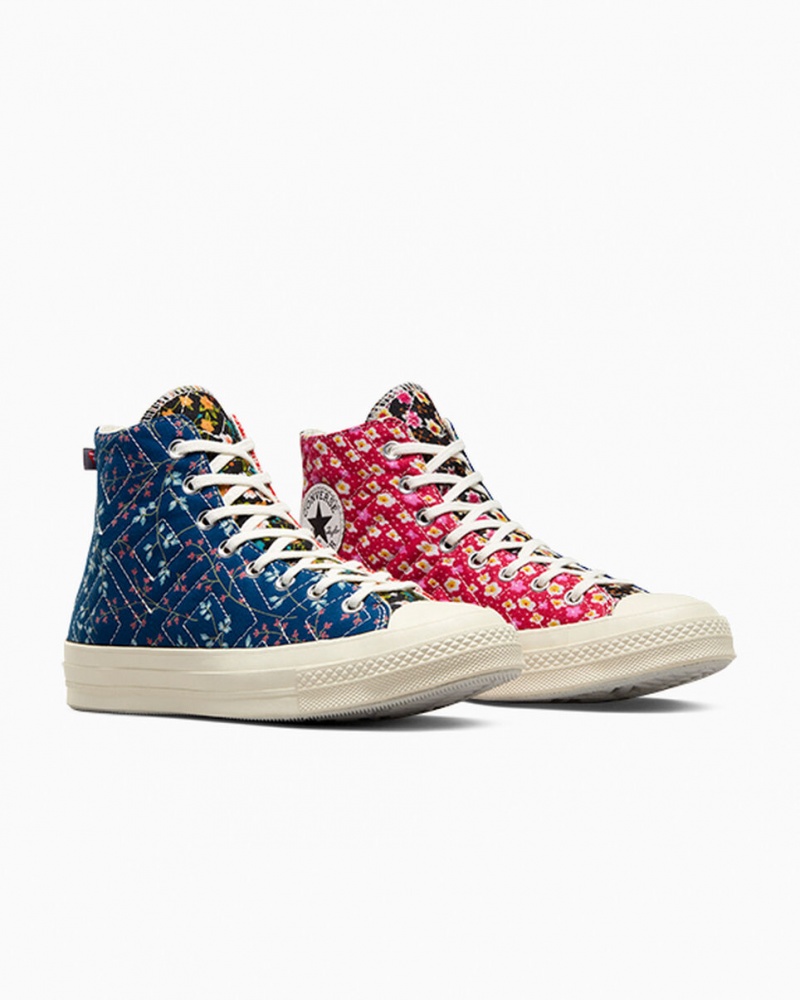 Converse Converse Upcycled Floral Chuck 70 Zwart Rood Blauw | 628309VDB