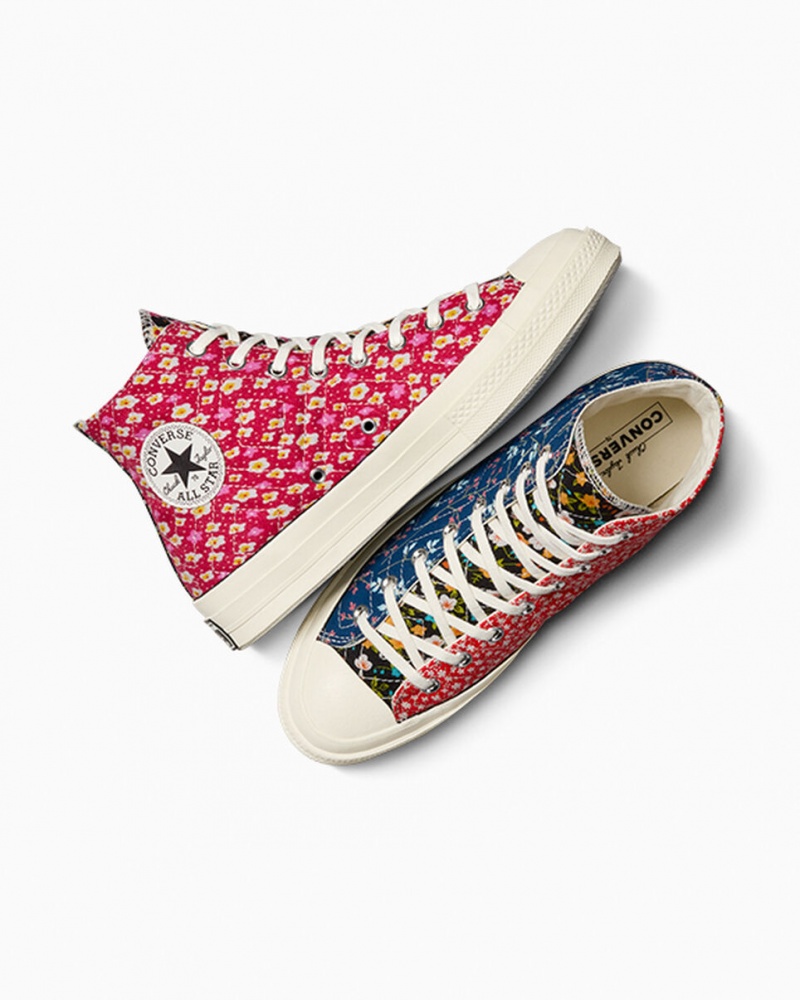 Converse Converse Upcycled Floral Chuck 70 Zwart Rood Blauw | 628309VDB