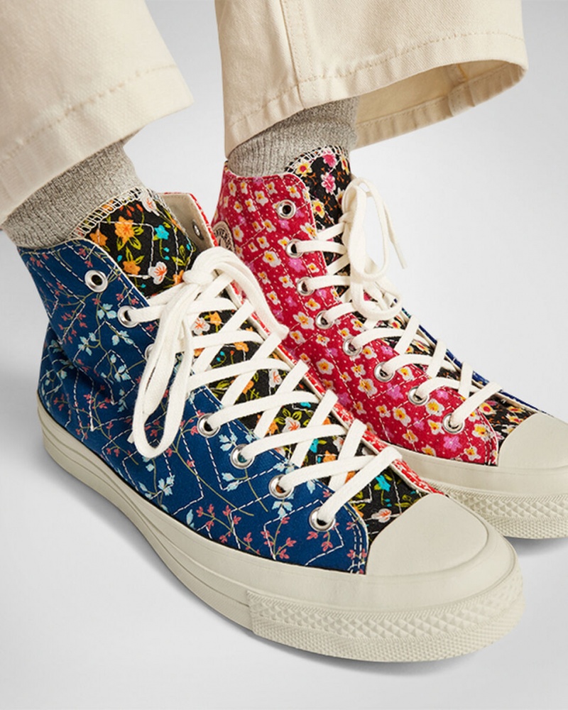 Converse Converse Upcycled Floral Chuck 70 Zwart Rood Blauw | 628309VDB