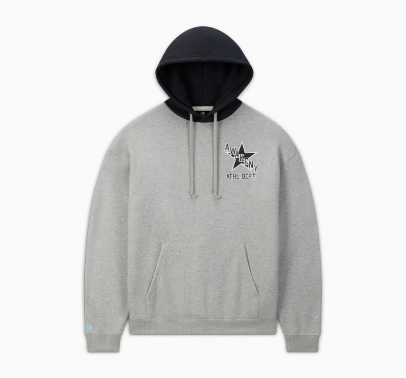 Converse Converse x Awake NY French Terry Hoodie Grijs | 407821KSL