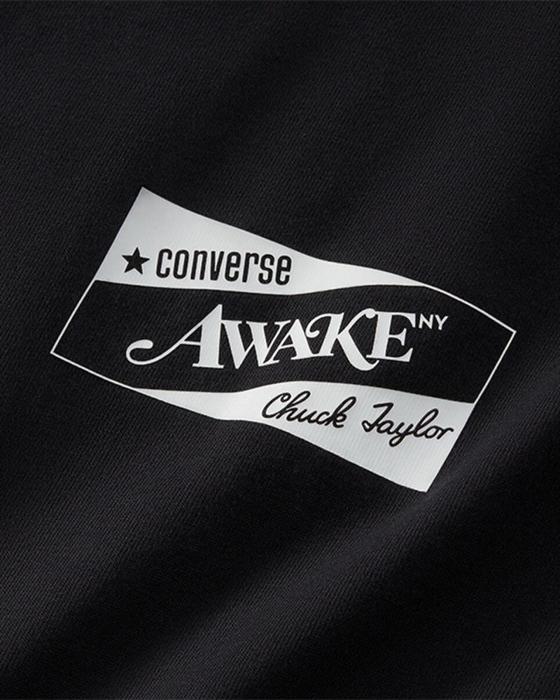 Converse Converse x Awake NY Jersey T-Shirt Zwart | 789125FHT