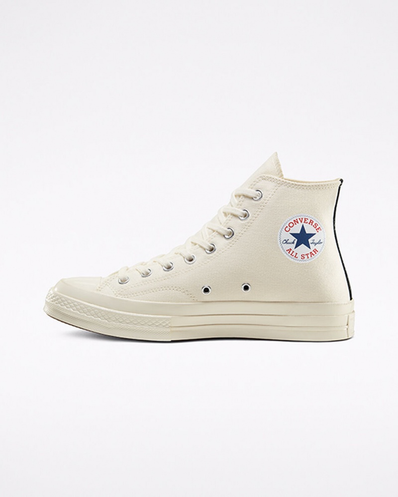 Converse Converse x Comme des Garçons PLAY Chuck 70 Wit Rood | 409875JGB