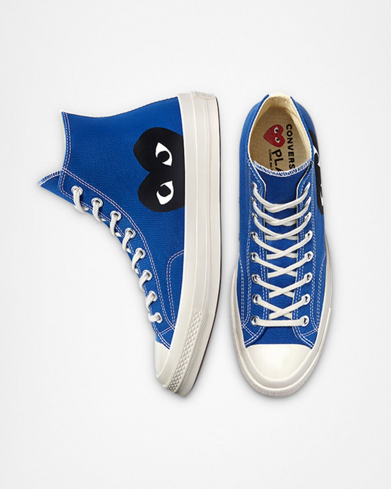 Converse Converse x Comme des Garçons PLAY Chuck 70 Blauw Zwart | 157032NVU