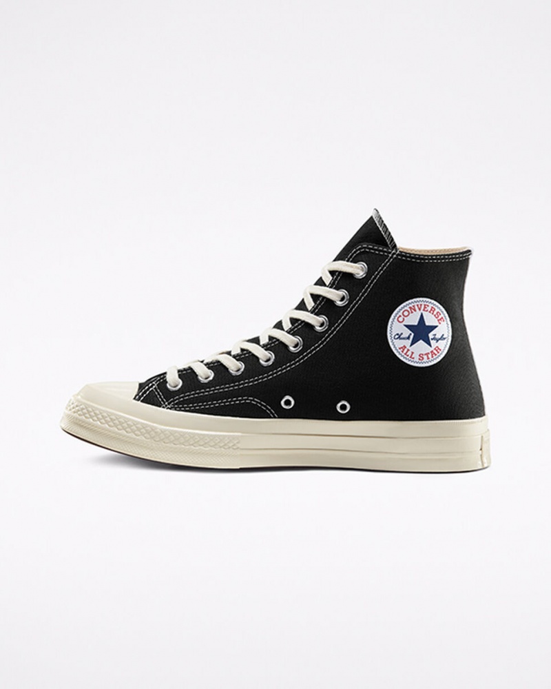 Converse Converse x Comme des Garçons PLAY Chuck 70 Zwart Wit Rood | 653419COL