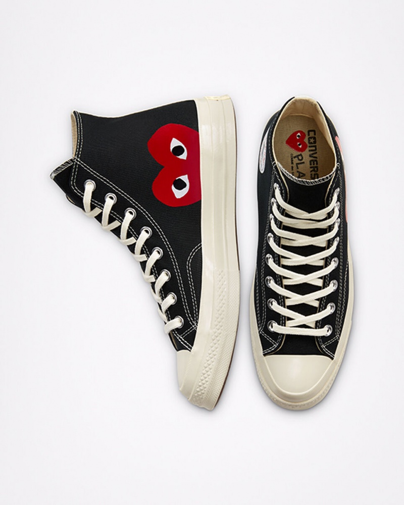 Converse Converse x Comme des Garçons PLAY Chuck 70 Zwart Wit Rood | 653419COL