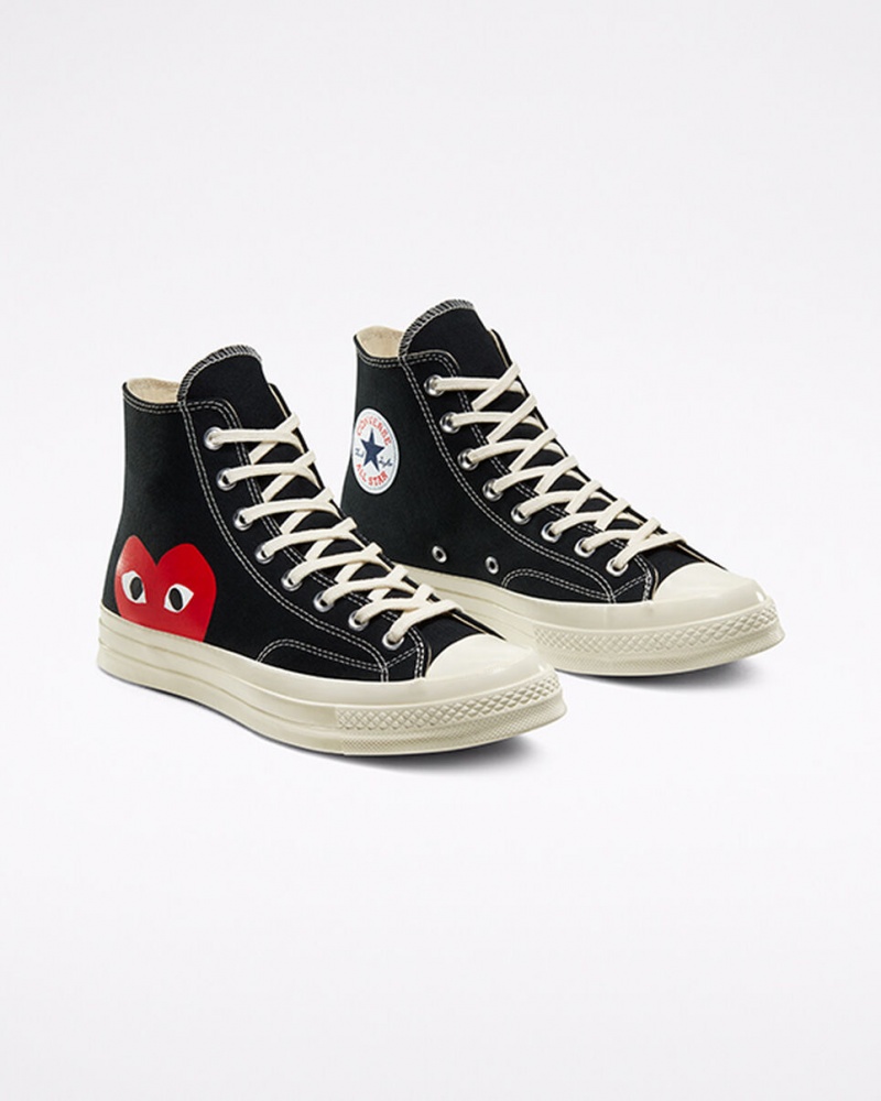 Converse Converse x Comme des Garçons PLAY Chuck 70 Zwart Wit Rood | 653419COL