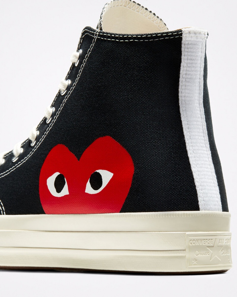 Converse Converse x Comme des Garçons PLAY Chuck 70 Zwart Wit Rood | 653419COL