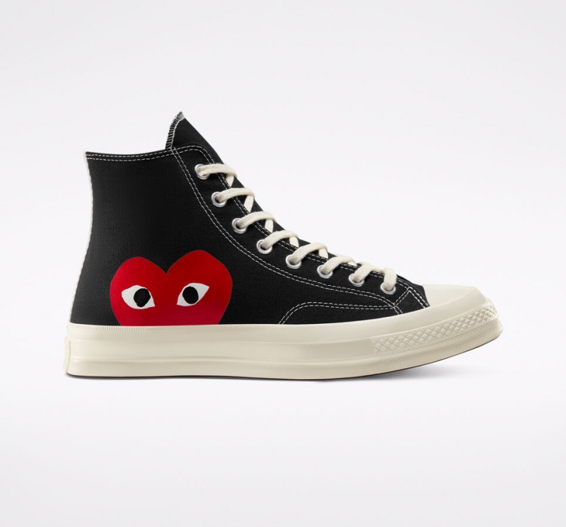 Converse Converse x Comme des Garçons PLAY Chuck 70 Zwart Wit Rood | 653419COL