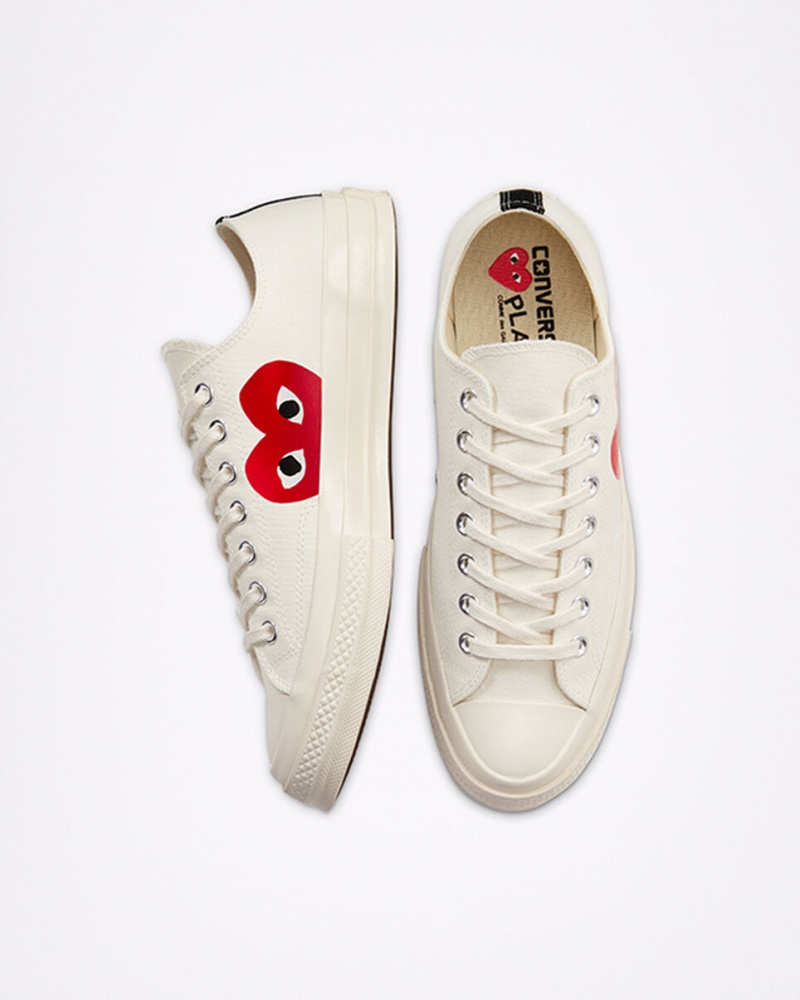 Converse Converse x Comme des Garçons PLAY Chuck 70 Wit Rood | 723194SXU