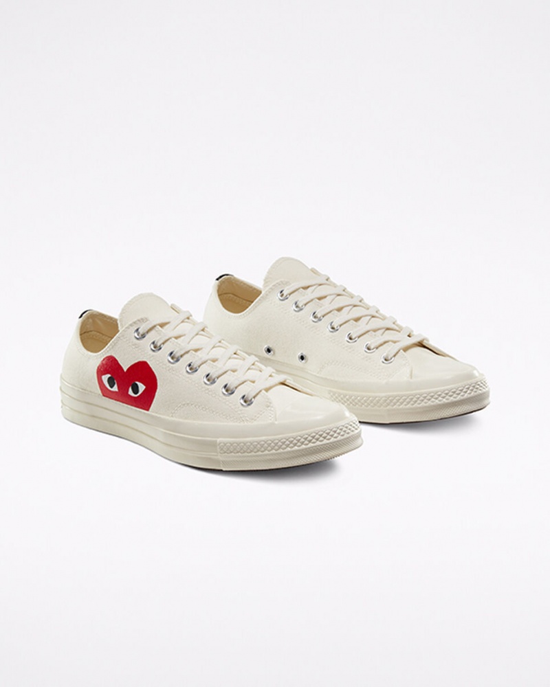 Converse Converse x Comme des Garçons PLAY Chuck 70 Wit Rood | 723194SXU