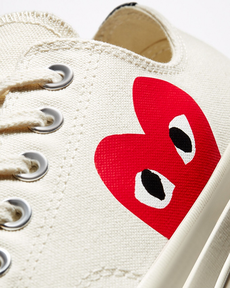 Converse Converse x Comme des Garçons PLAY Chuck 70 Wit Rood | 723194SXU