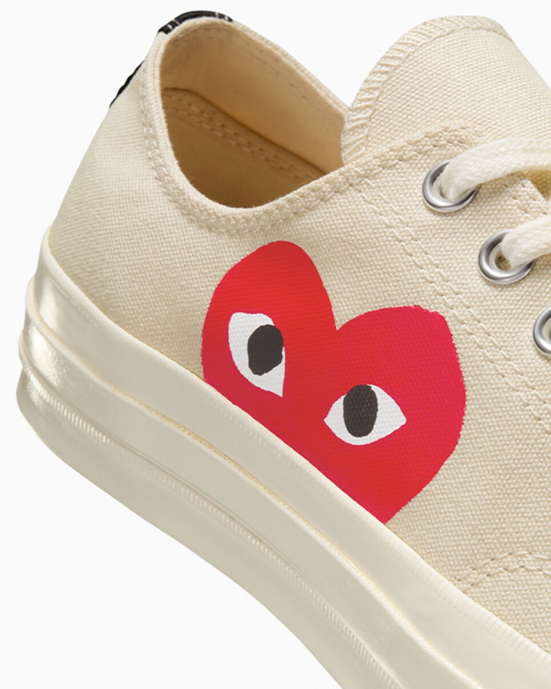 Converse Converse x Comme des Garçons PLAY Chuck 70 Wit Rood | 723194SXU