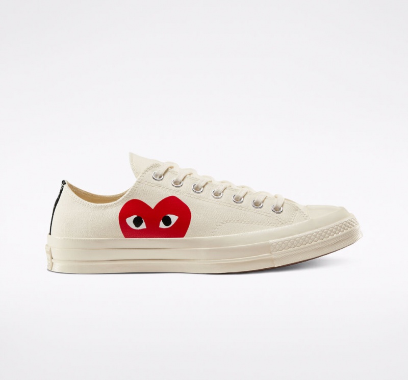 Converse Converse x Comme des Garçons PLAY Chuck 70 Wit Rood | 215487JLM