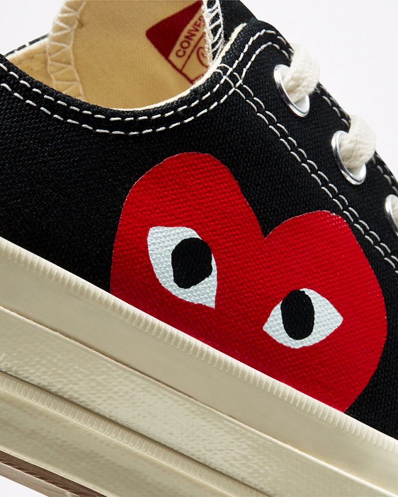 Converse Converse x Comme des Garçons PLAY Chuck 70 Zwart Wit Rood | 284137QIM