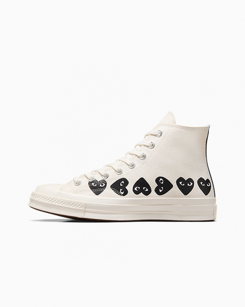 Converse Converse x Comme des Garçons PLAY Chuck 70 Multi Heart Zwart | 563814DQX