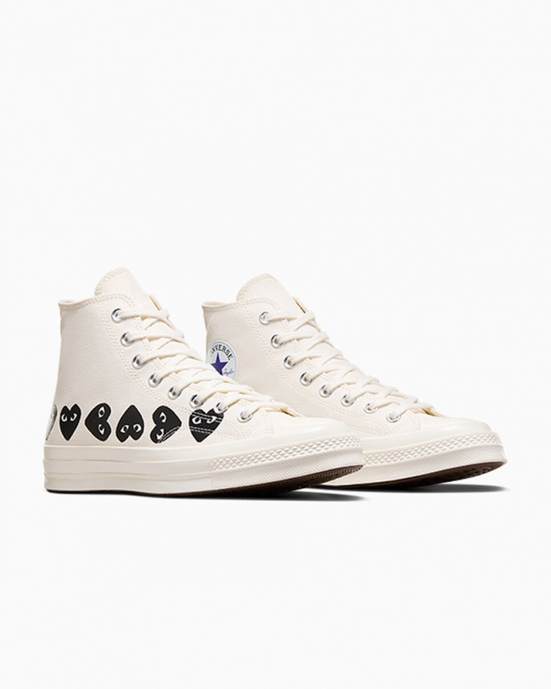 Converse Converse x Comme des Garçons PLAY Chuck 70 Multi Heart Zwart | 563814DQX