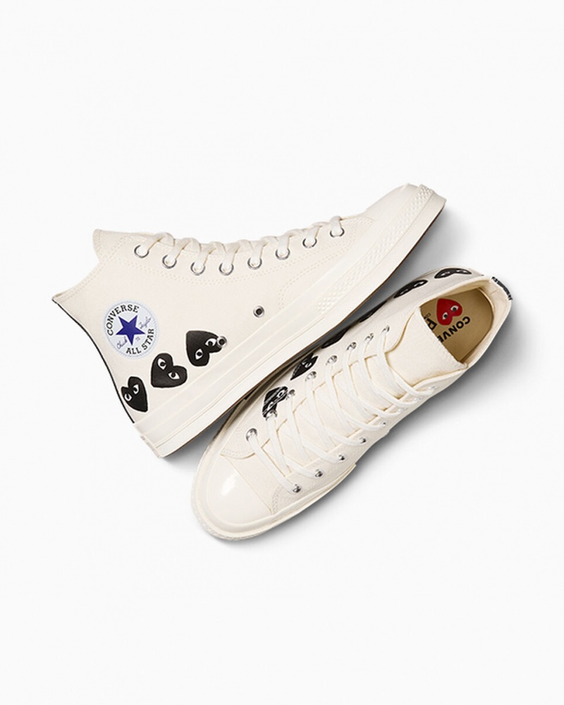 Converse Converse x Comme des Garçons PLAY Chuck 70 Multi Heart Zwart | 563814DQX