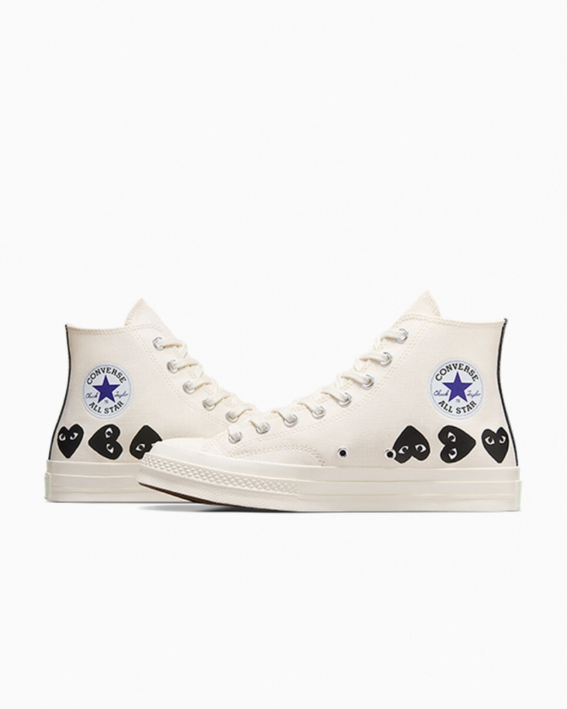 Converse Converse x Comme des Garçons PLAY Chuck 70 Multi Heart Zwart | 563814DQX