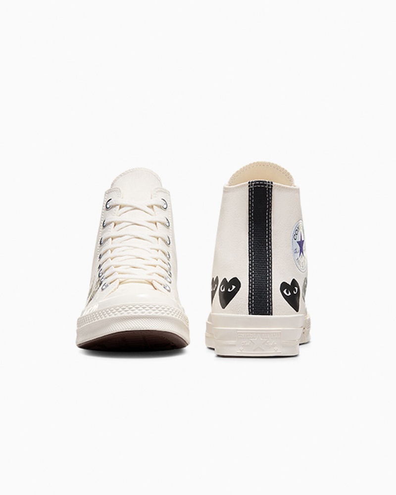 Converse Converse x Comme des Garçons PLAY Chuck 70 Multi Heart Zwart | 563814DQX