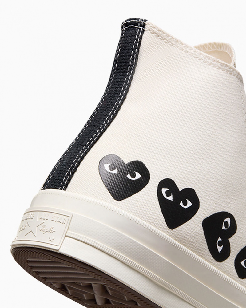 Converse Converse x Comme des Garçons PLAY Chuck 70 Multi Heart Zwart | 563814DQX