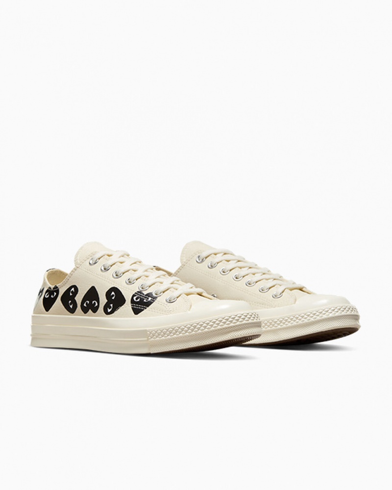 Converse Converse x Comme des Garçons PLAY Chuck 70 Multi Heart Zwart | 314598FZP