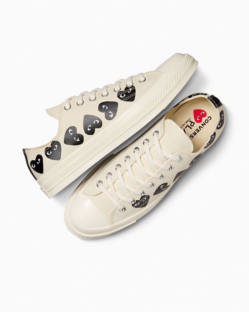 Converse Converse x Comme des Garçons PLAY Chuck 70 Multi Heart Zwart | 670139XKU