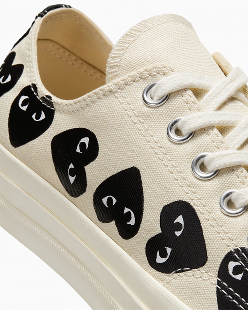 Converse Converse x Comme des Garçons PLAY Chuck 70 Multi Heart Zwart | 670139XKU