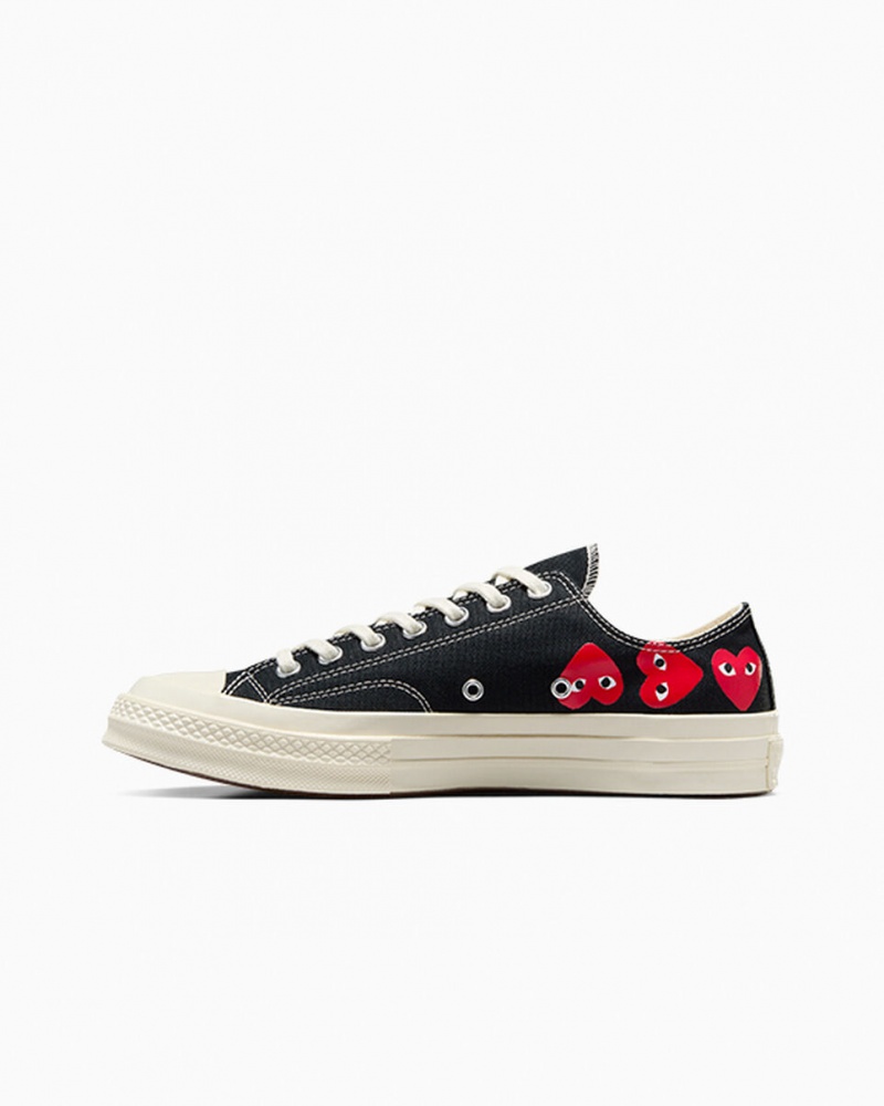 Converse Converse x Comme des Garçons PLAY Chuck 70 Multi Heart Zwart Rood | 164259CDX