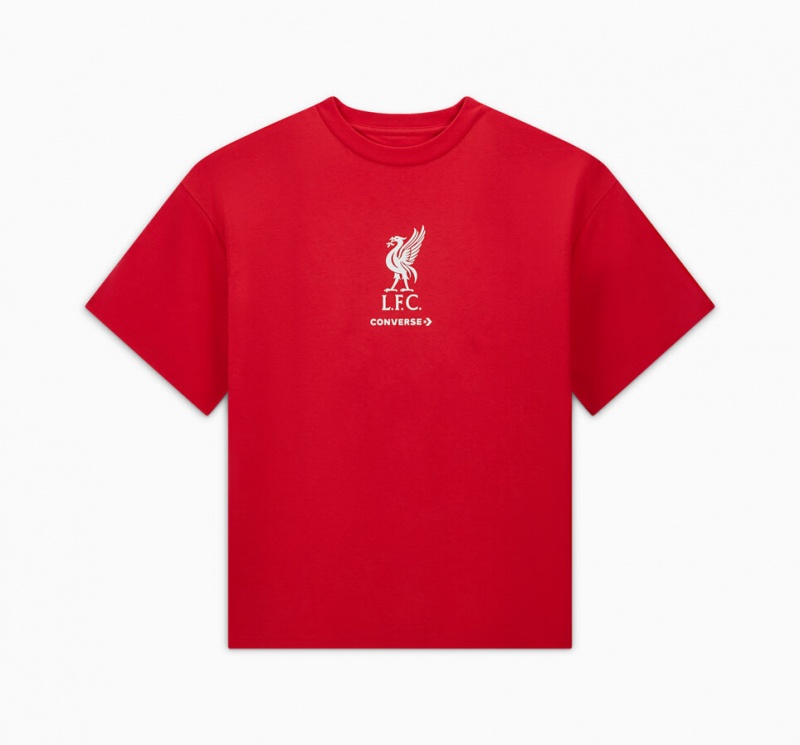 Converse Converse x LFC Loose-Fit T-Shirt Tomato | 530724QJV