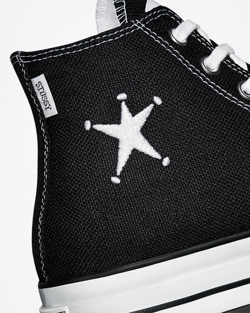 Converse Converse x Stüssy Chuck 70 Zwart Wit Zwart | 275963SVT