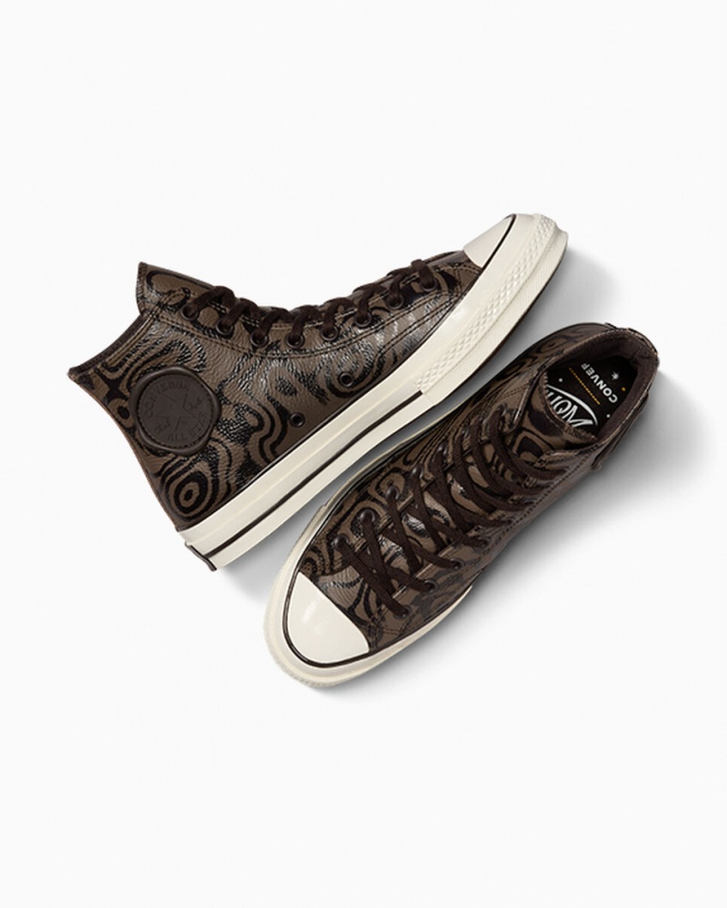 Converse Converse x Wonka Chuck 70 Chocolate Swirl Bruin | 470568PBR