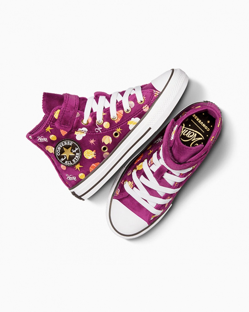 Converse Converse x Wonka Chuck Taylor All Star Easy On Paars Goud Wit | 697231MZI