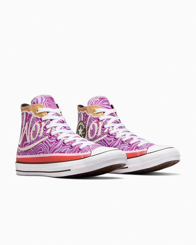 Converse Converse x Wonka Chuck Taylor All Star Swirl Paars Wit Zwart | 619582QKE