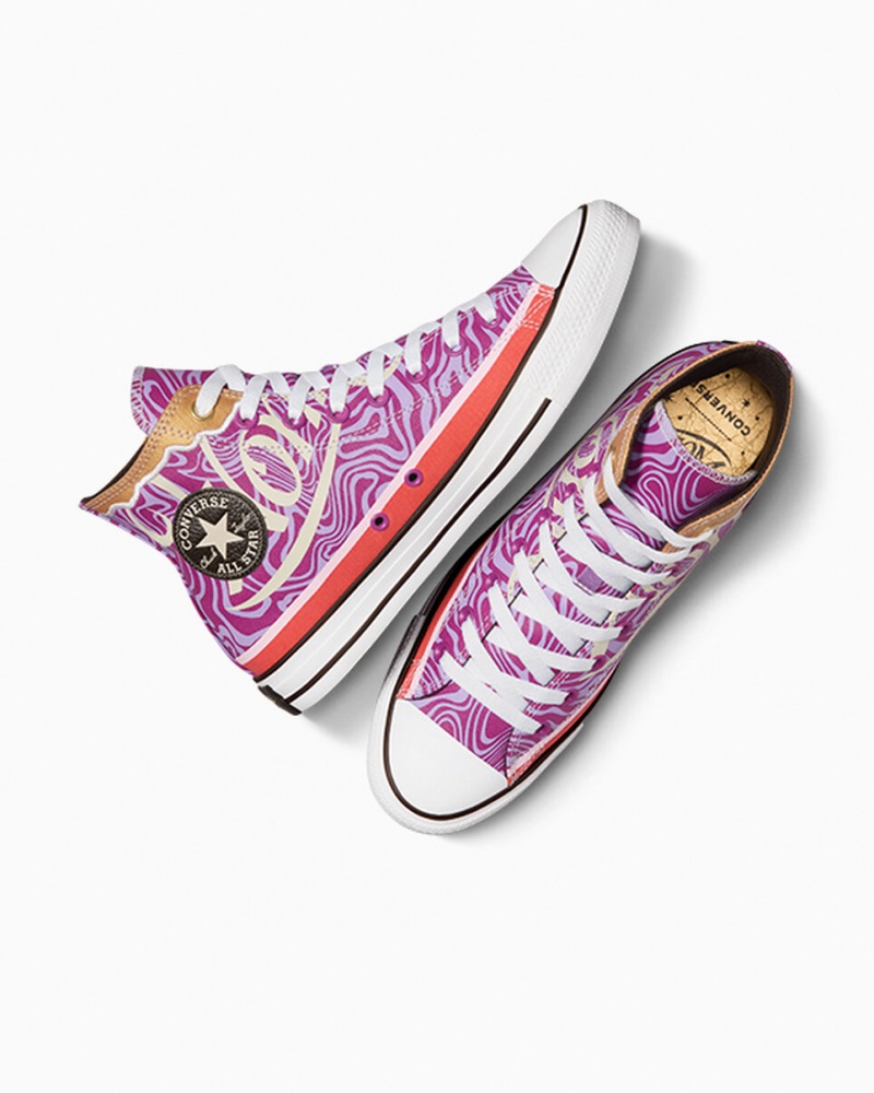 Converse Converse x Wonka Chuck Taylor All Star Swirl Paars Wit Zwart | 619582QKE