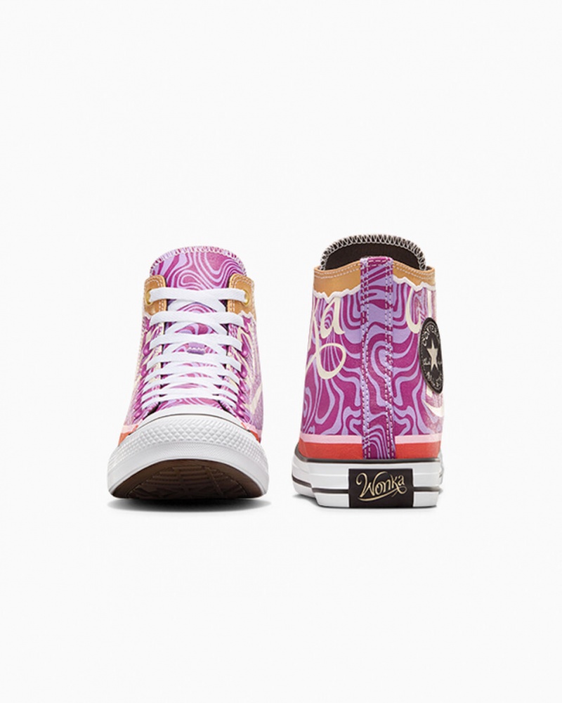 Converse Converse x Wonka Chuck Taylor All Star Swirl Paars Wit Zwart | 619582QKE