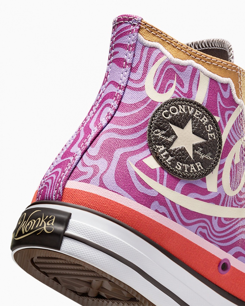 Converse Converse x Wonka Chuck Taylor All Star Swirl Paars Wit Zwart | 619582QKE