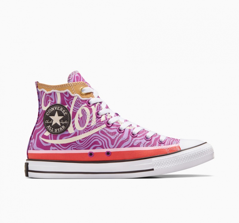 Converse Converse x Wonka Chuck Taylor All Star Swirl Paars Wit Zwart | 619582QKE