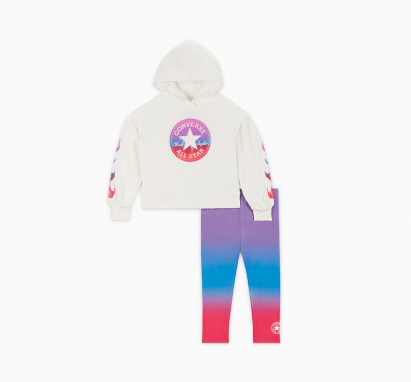 Converse Gradient Hoodie & Leggings Set Bright Violet | 492610SHM