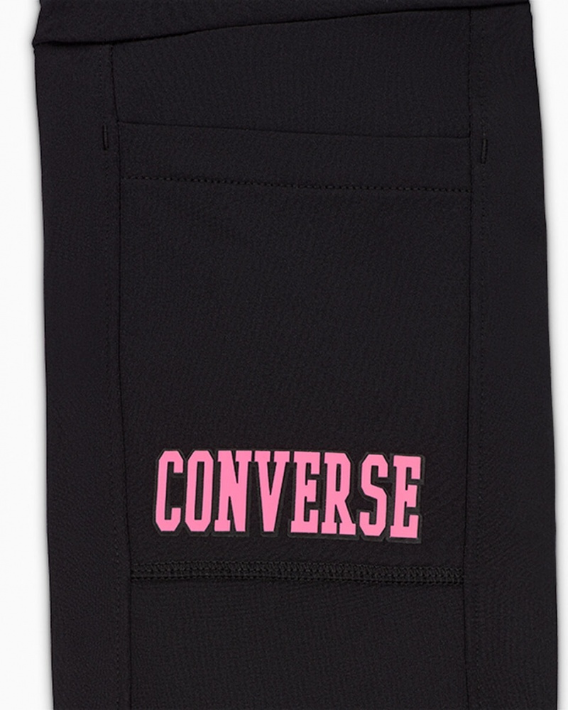 Converse High Rise Flare Leggings Zwart | 326748QFK