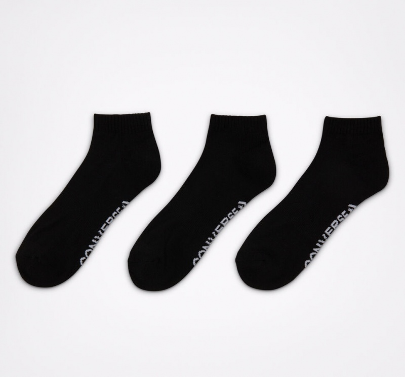 Converse Made For Chucks High-Cut Ankle 3-Pack Socks Zwart | 672913UZA