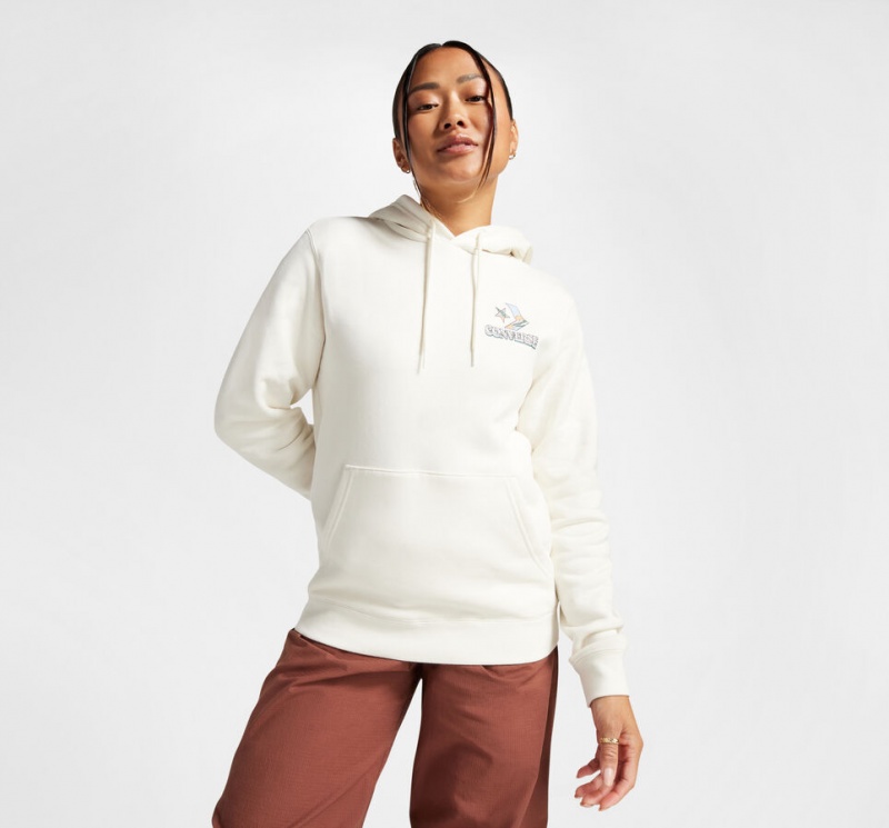 Converse Outdoors Grafische Hoodie Egret | 415693VZY