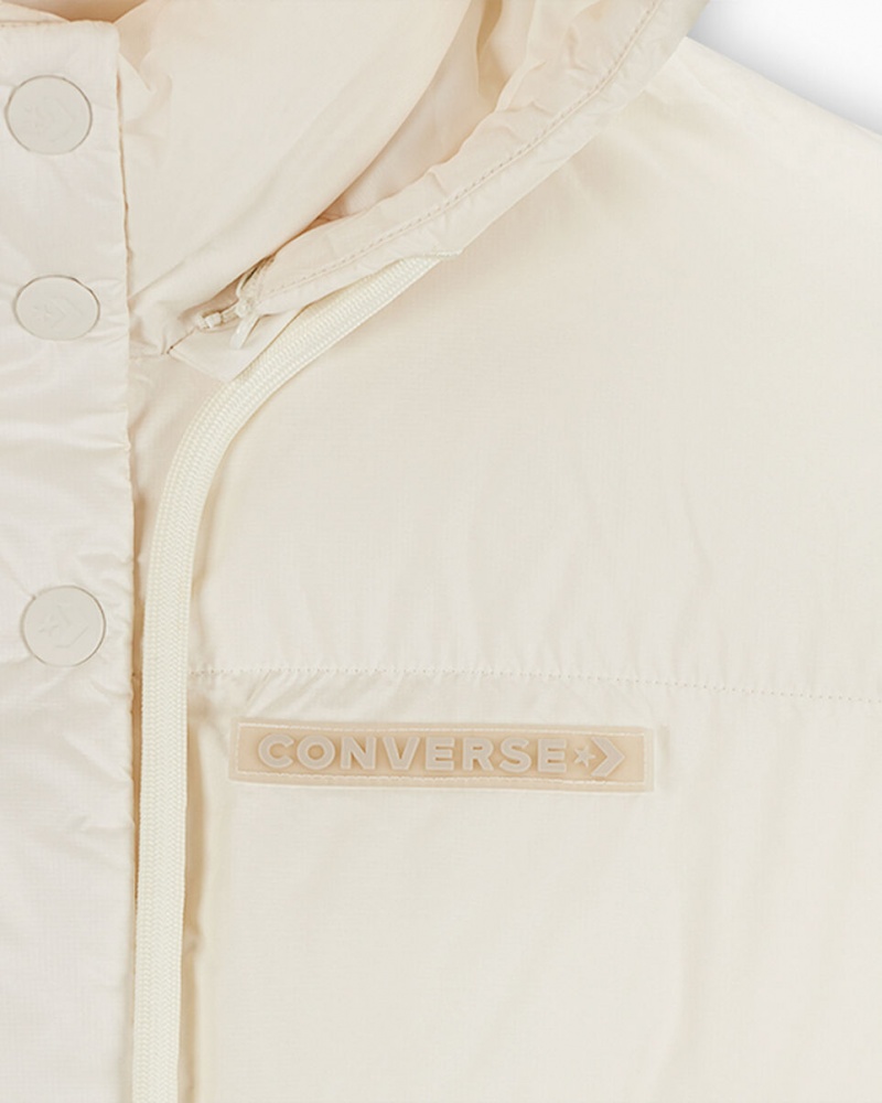 Converse Oversized Super Puffer Jacket Egret | 835476LDC