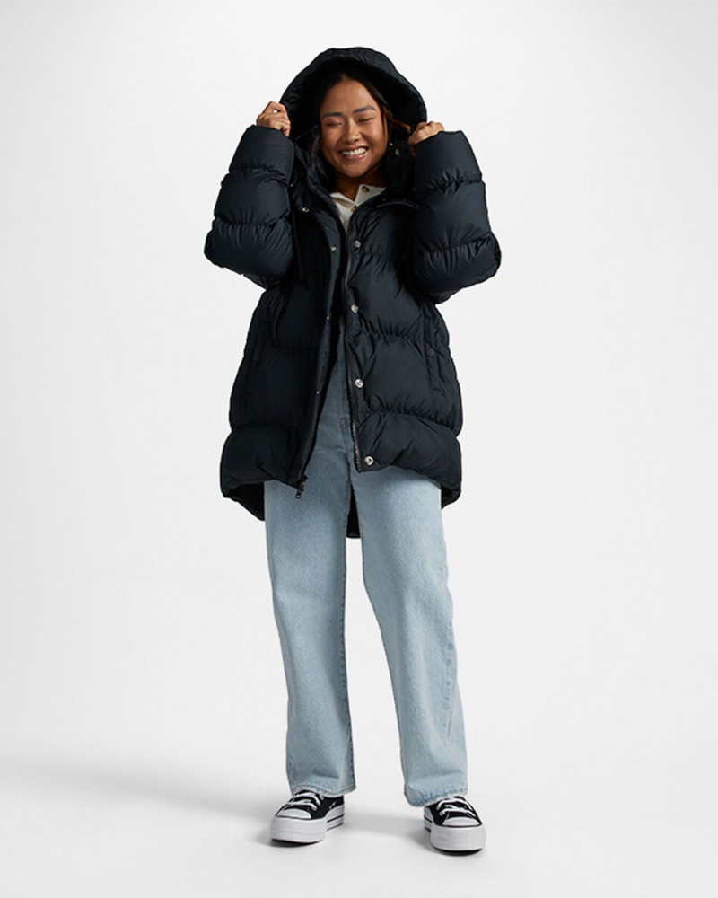 Converse Oversized Super Puffer Jacket Zwart | 984273BWX