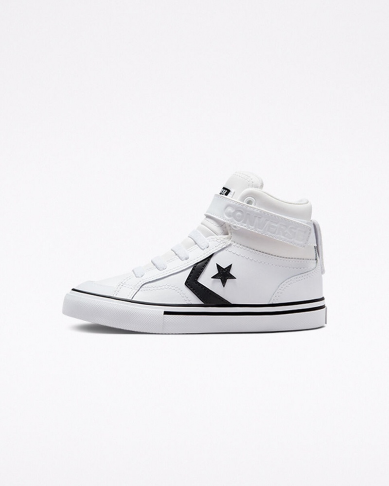 Converse Pro Blaze Riemen Leren Wit Zwart Wit | 591032XFY