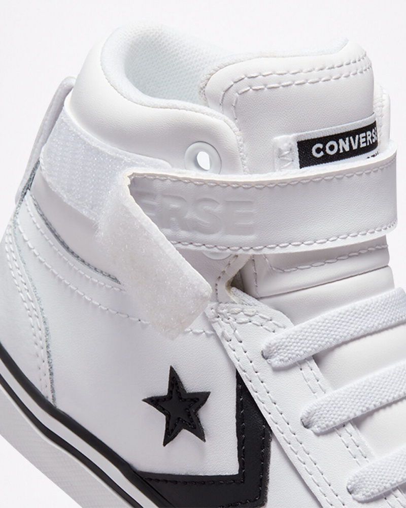 Converse Pro Blaze Riemen Leren Wit Zwart Wit | 591032XFY