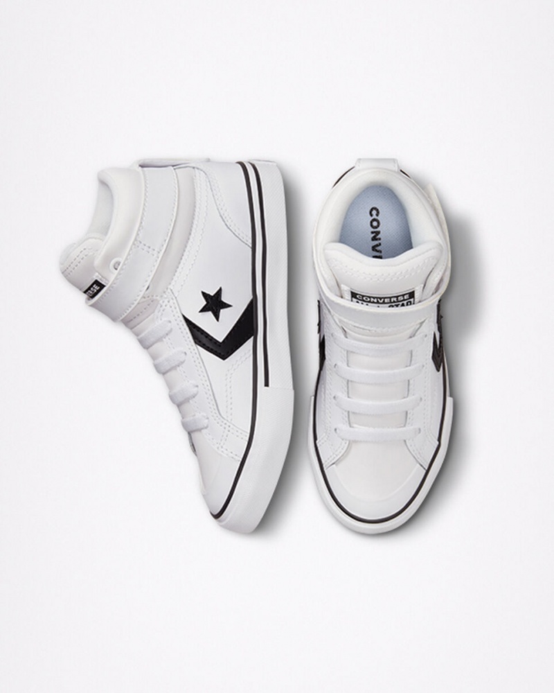 Converse Pro Blaze Riemen Leren Wit Zwart Wit | 065914LDF